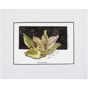 After the Meal, original watercolor on paper